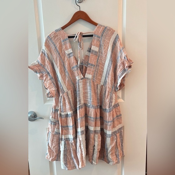 Lulus Linen babydoll dress NWT - Picture 5 of 16